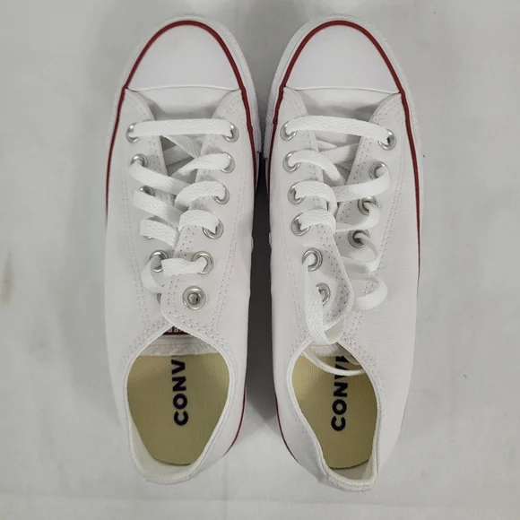 Converse Chuck Taylor All Star Low Top Shoes Sneakers White Unisex M-5, W-7 NIB - Picture 5 of 10